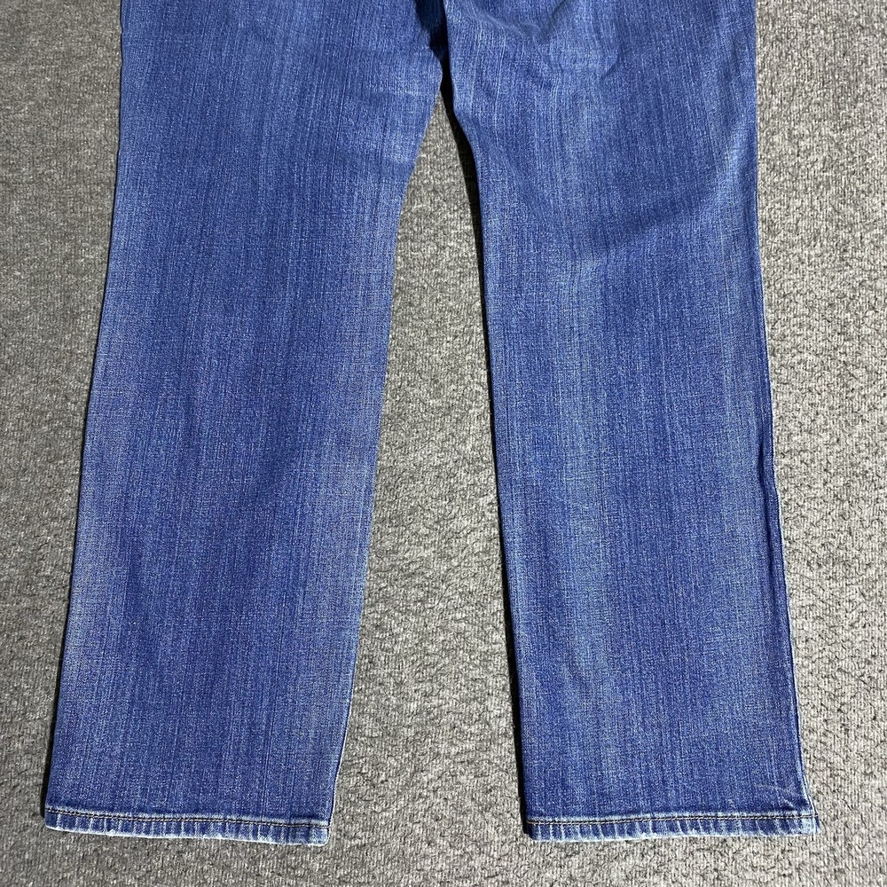 Levi's 505 Straight Leg Jeans Women 16 M 36x30 Blue Denim Mid-Rise Stretch Pants - Picture 16 of 16